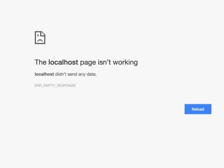 error screen